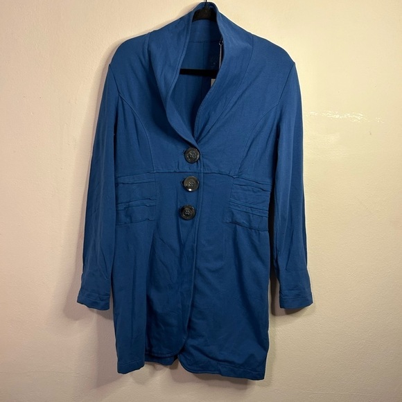 Neon Buddha Blue Cardigan Jacket - Picture 1 of 4